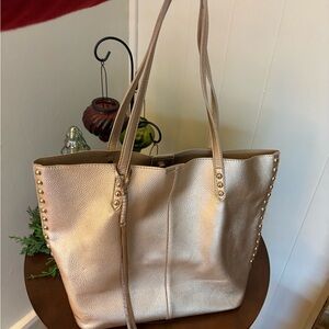 Gold Studded Tote Bag